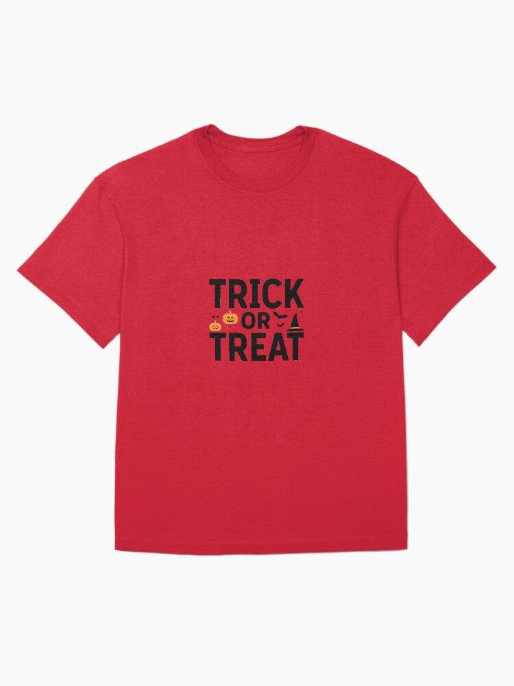 Trick Or Treat Oversized T Shirt Clean Design 3
