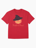 Happy Halloween Pumpkin Trick Or Treat Oversized T Shirt Clean Design