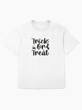 Trick Or Treat Halloweent Shirt Oversized T Clean Design