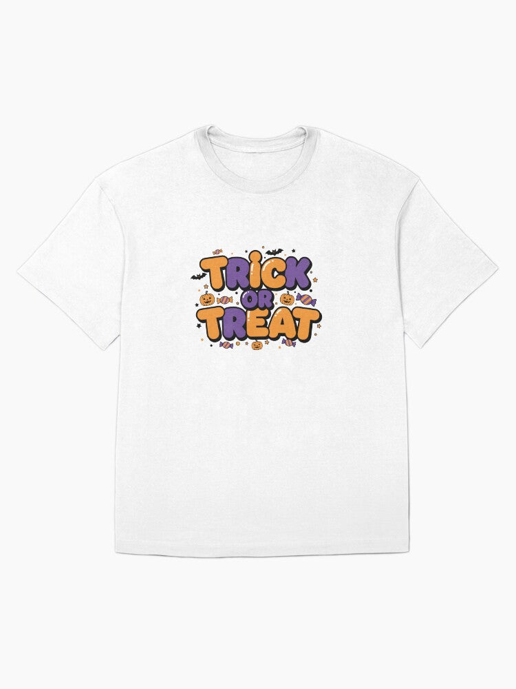 Trick Or Treat Halloween Oversized T Shirt Clean Design