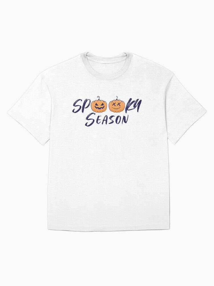 Spooky Season Halloween Jack Olanterns Design Light Oversized T Shirt