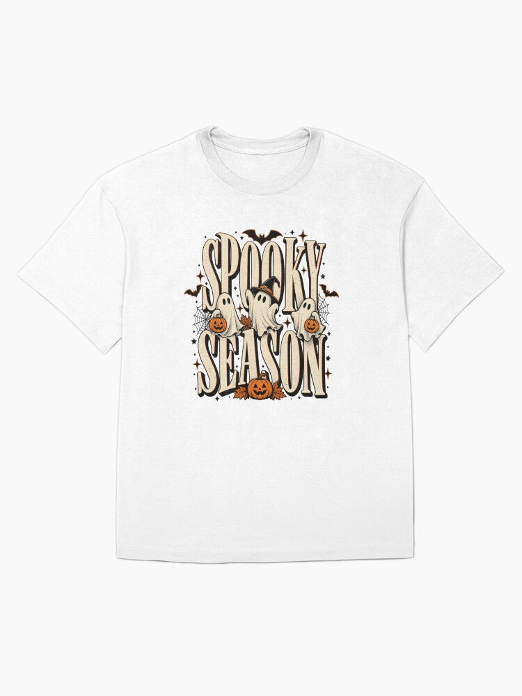 Spooky Season Vintage Halloween Ghosts Oversized T Shirt
