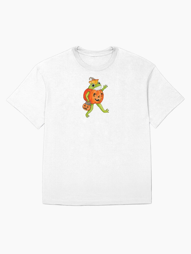 Pumpkin Frog Oversized T Shirt US Trend