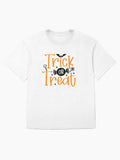 Trick Or Treat Cute And Simple Halloween Design Oversized T Shirt US Trend