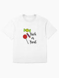 Trick Or Treat Sticker Oversized T Shirt Premium Print