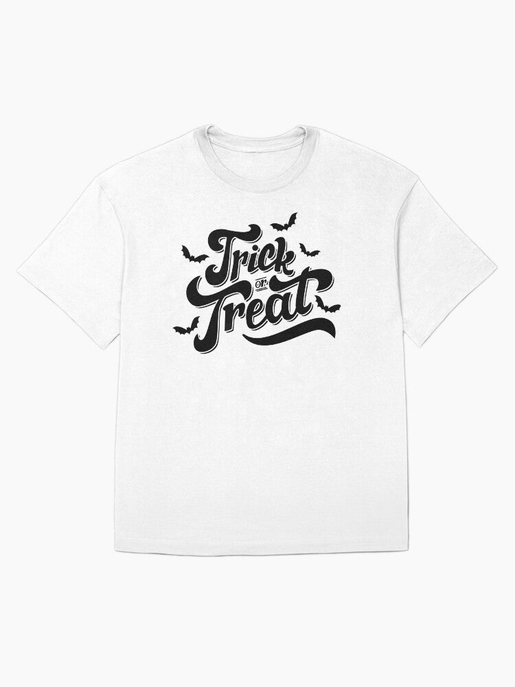 Trick Or Treat Halloween Night T Shirt Oversized Minimal Style