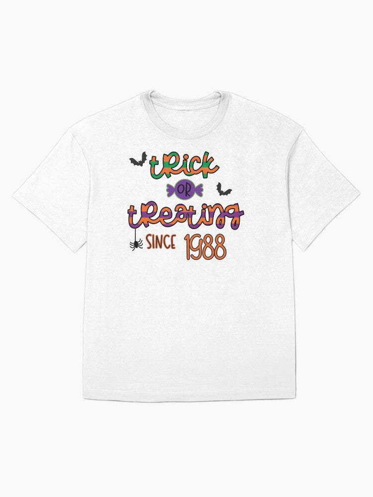 Trick Or Treat Happy Halloween Oversized T Shirt Minimal Style