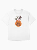 Trick Or Treat Halloween Print Design Oversized T Shirt Premium Print