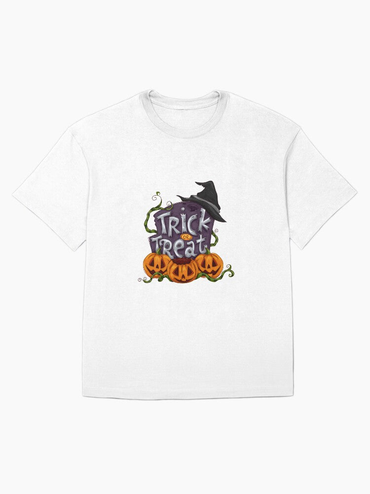 Trick Or Treat Treating Halloween Party Elements Oversized T Shirt Premium Print