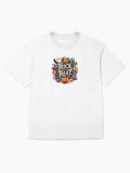 Trick Or Treat Halloween Spooky Colorful Candys Oversized T Shirt Minimal Style