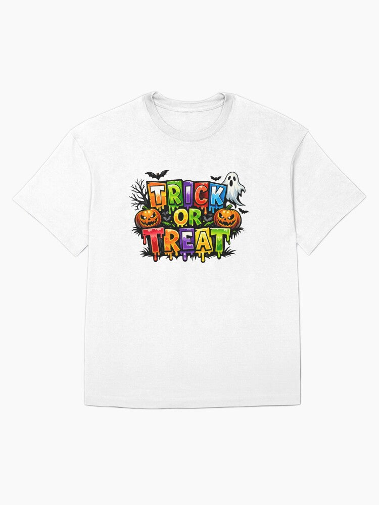 Halloween Trick Or Treat Oversized T Shirt Gift Ready