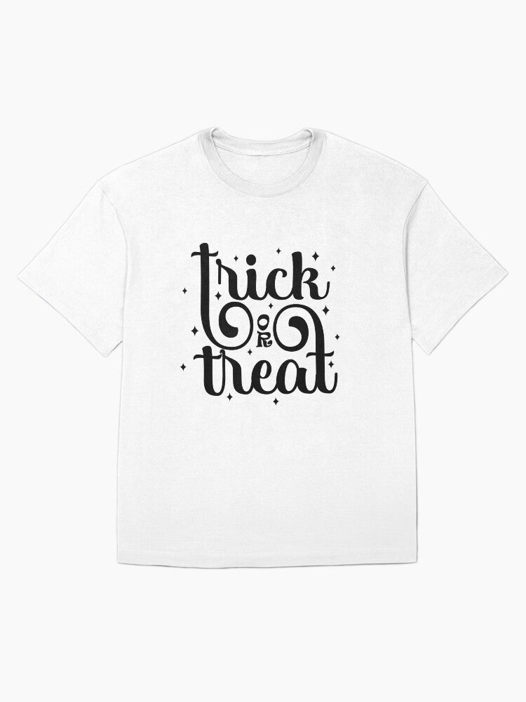 Trick Or Treat Funny Halloween Oversized T Shirt Gift Ready