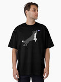 Black And White Border Collie Catching Disc