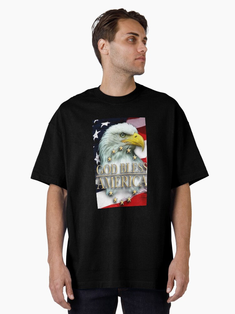 God Bless America USA Oversized Shirt T Shirt Premium Quality