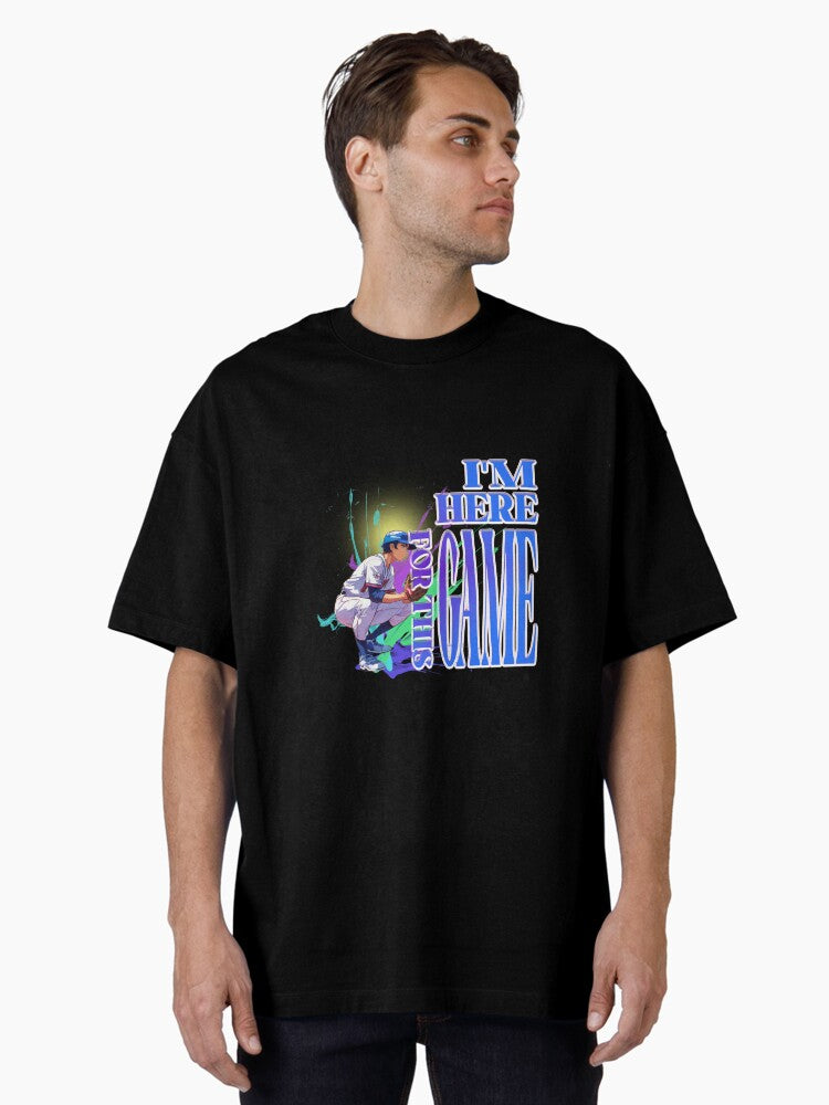 I HERE FOR THIS Oversized Shirt T Shirt Premium Quality