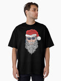 Santa Claus Christmas beard barber man Oversized Shirt T Shirt Everyday Wear