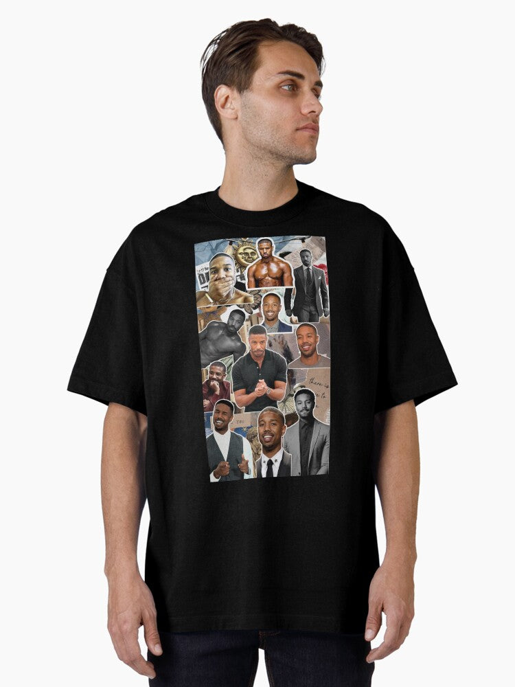 B Jordan photo collage Oversized T Shirt T Shirt US Market