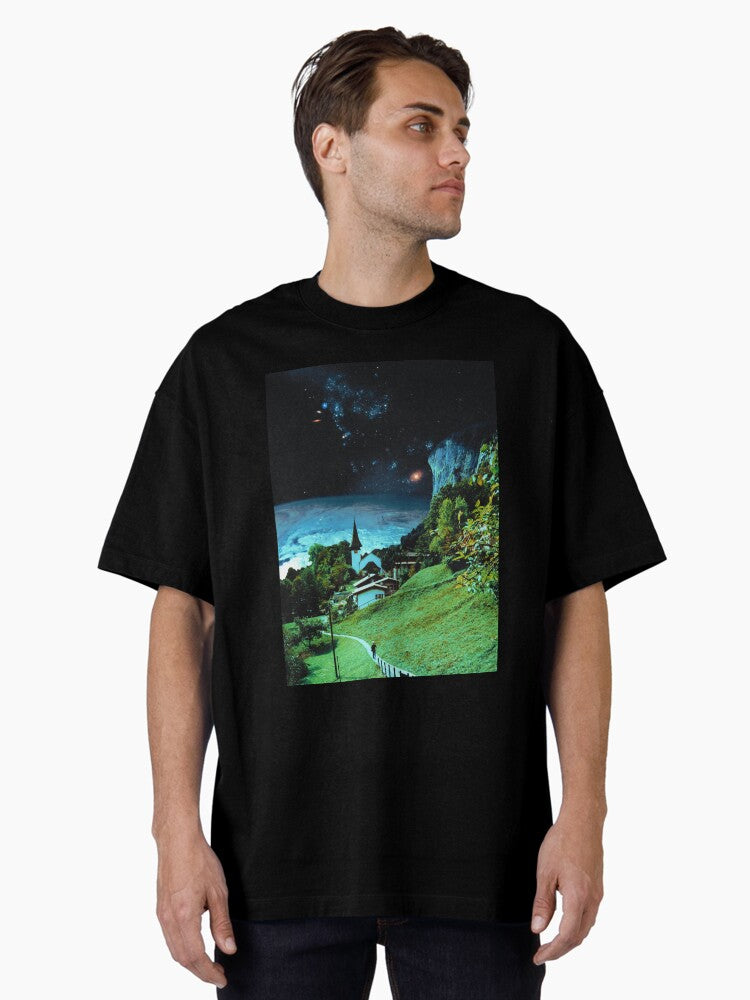 Green Village Oversized T-Shirt | Premium Unisex T-Shirt, Trending Graphic Tee