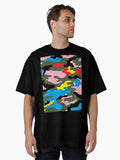 rainbow camo camouflage Oversized T Shirt T Shirt Viral US Style Hot Search US