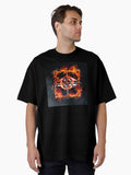Burning Scope Symbol Oversized T Shirt