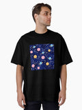 Cool wallpapers supreme spaces in blue color Oversized T-Shirt T-Shirt | Trending Design | Top Pick For Fans