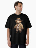 Indiana the adventurous bear Oversized T Shirt T Shirt Best Seller Look Top Rated Design