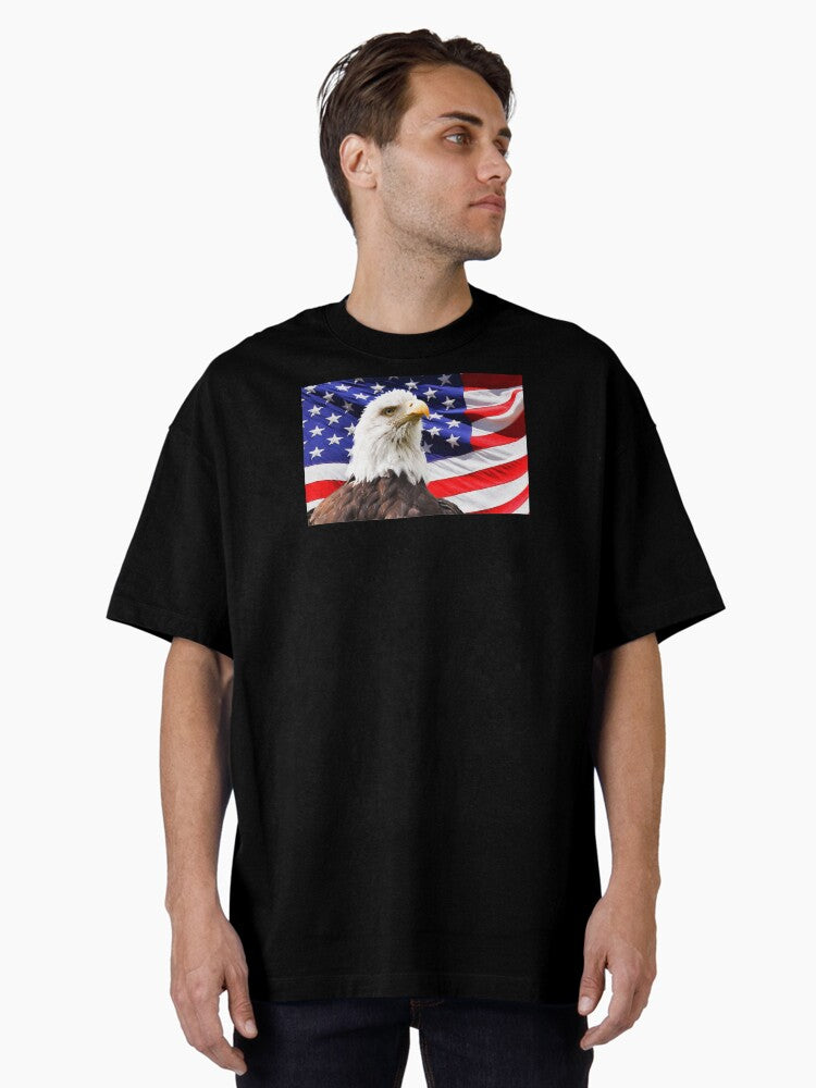 American Eagle Pride and Symbol American Oversized Shirt T Shirt Minimal Style