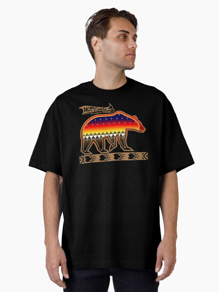 Protecting the people Brown Bear Oversized Shirt T Shirt Clean Design