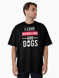 I Love Hurdling And Dogs Funny Hurdling Sport