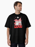 Gnome Couples Valentines Day Sweet Valentine With Happy Gnomies Love My Gnomies Oversized Shirt T Shirt US Market