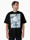 Blue Camo Oversized T Shirt T Shirt Aesthetic Fit Streetwear Essential