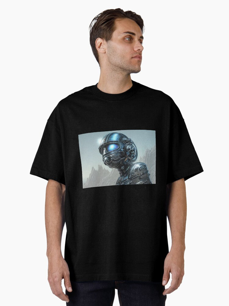 Retro Futurism Cyberpunk Oversized T-Shirt | Premium Unisex T-Shirt, Trending Graphic Tee