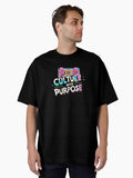 Pop Culture with Purpose Retro Icons with Inspirational Symbols Oversized T Shirt T Shirt Viral TikTok Gift Ready