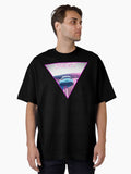 Aesthetic Vaporwave Style Japan Tokyo Osaka Car Oversized T-Shirt | Premium Unisex T-Shirt, Trending Graphic Tee