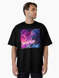 Neon Cyborg Chronicles Futuristic Machine Dreams Oversized T-Shirt | Premium Unisex T-Shirt, Trending Graphic Tee