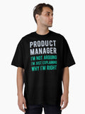 Funny Product Manager Oversized T Shirt T Shirt Viral TikTok Find Hot Right Now