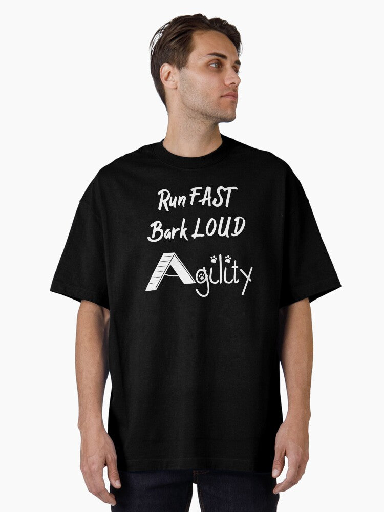 Run Fast Bark Loud Agility White