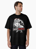Daddy Saurus rex Dinosaur Father Day Family Matching Oversized Shirt T Shirt Clean Design