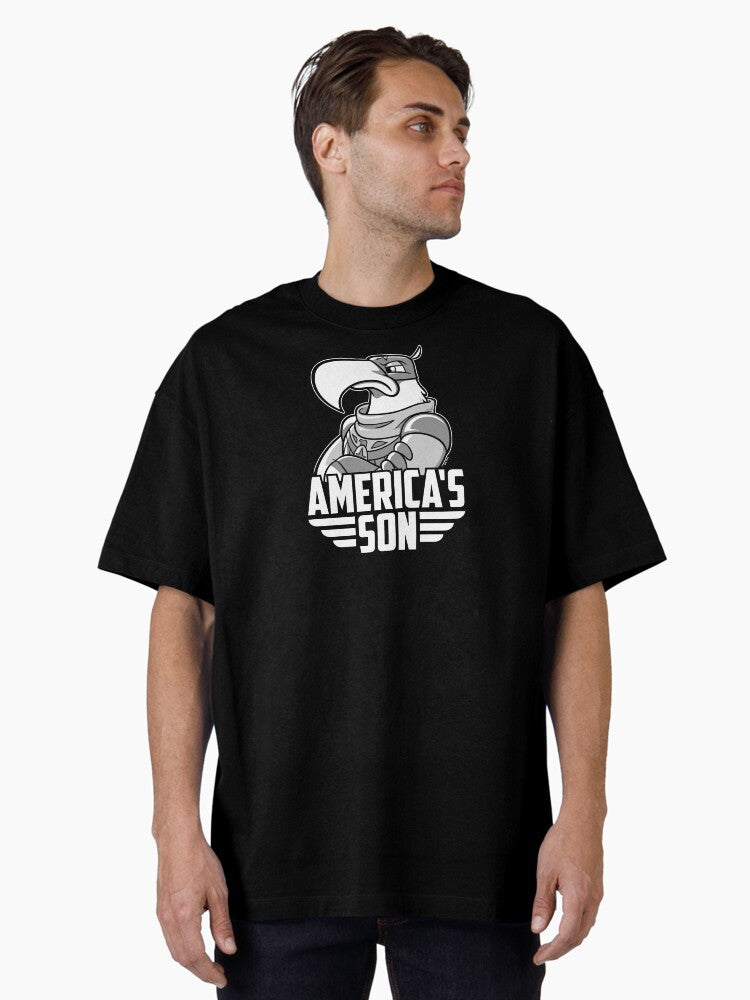 Soldier Boy Eagle Oversized Shirt T Shirt Everyday Wear