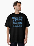 blue Baby s First Camo Print Oversized T Shirt T Shirt High Search Demand Streetwear Essential