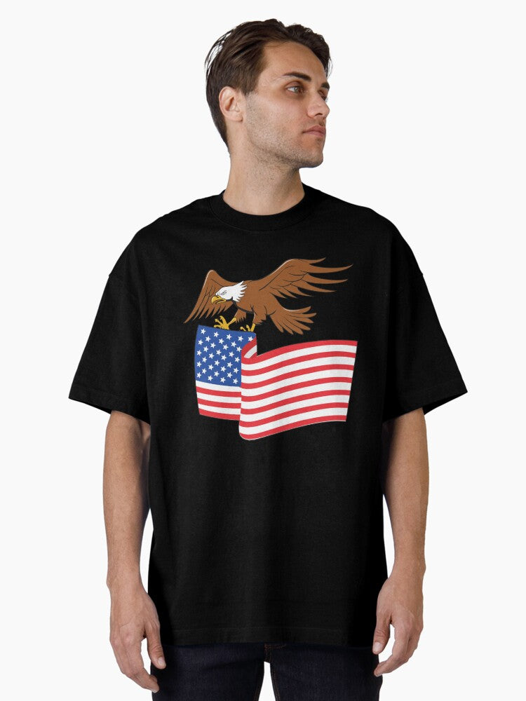 bald eagle National animal of the United States Oversized Shirt T Shirt Premium Quality