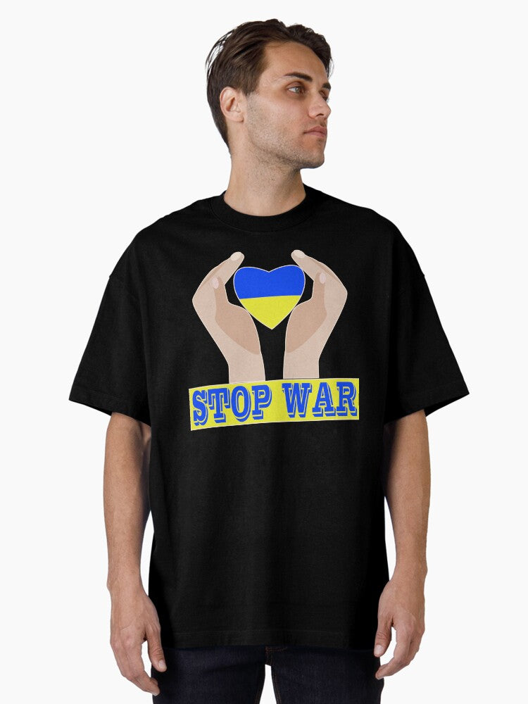 Stop war stop russia stop putin Oversized Shirt T Shirt Everyday Wear