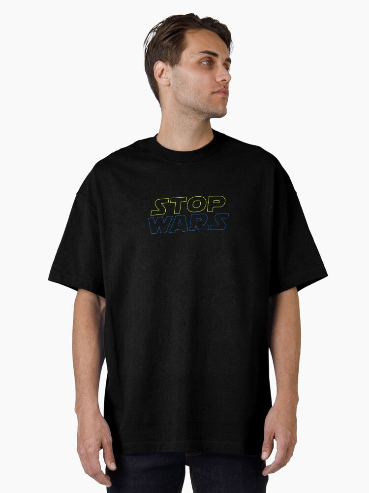 Stop peace to Ukraine stile Oversized Shirt T Shirt Minimal Style