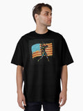 Baseball Drip Boys Dripping Ice Cream Baseball American Flag Oversized T Shirt T Shirt Comfort Fit Fan Favorite