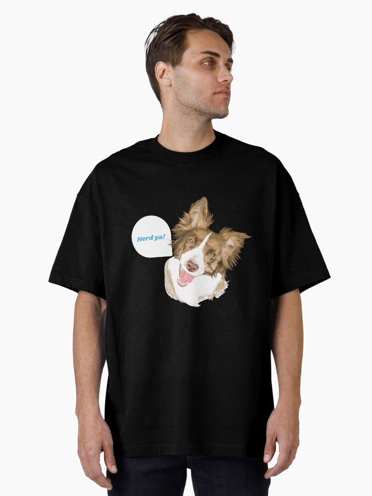 Red Brown Border Collie Talking About Herding