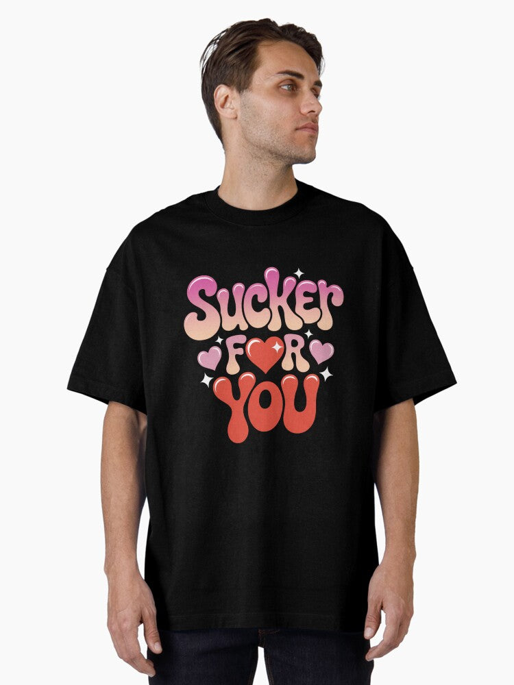 I A For You Candy Heart Love Happy Valentines Day Oversized Shirt T Shirt Minimal Style