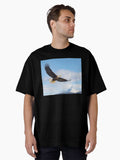 Soaring American Bald Eagle Oversized Shirt T Shirt Everyday Wear