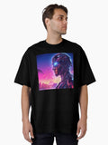 Synthetic Sentinel Future Tech Guardian Oversized T-Shirt | Premium Unisex T-Shirt, Trending Graphic Tee