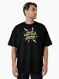 Shining Golden Happy New Year 2026 Bolts Oversized T Shirt T Shirt Trending US Daily Wear