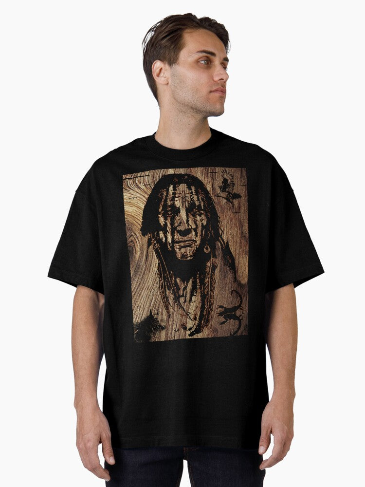 APACHE ALCHESAY GREAT WHITE MOUNTAIN LEADER Oversized Shirt T Shirt Everyday Wear